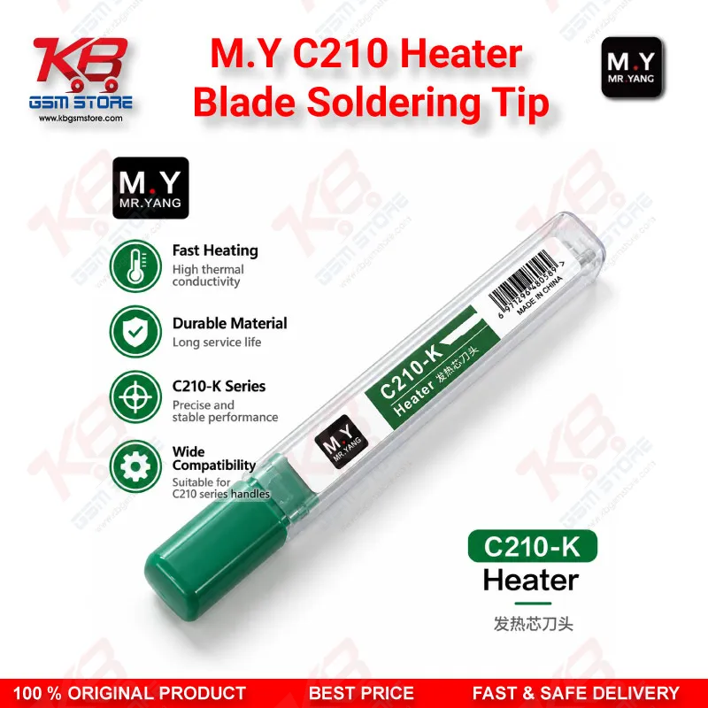 M.Y C210 Heater Blade Soldering Tip – T210 Handle Blade Cartridge for Mobile Phone Repair.