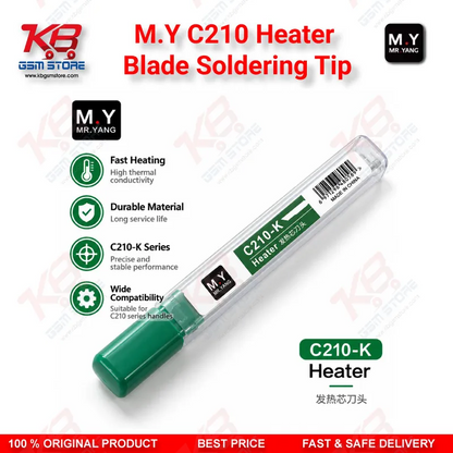 M.Y C210 Heater Blade Soldering Tip – T210 Handle Blade Cartridge for Mobile Phone Repair.
