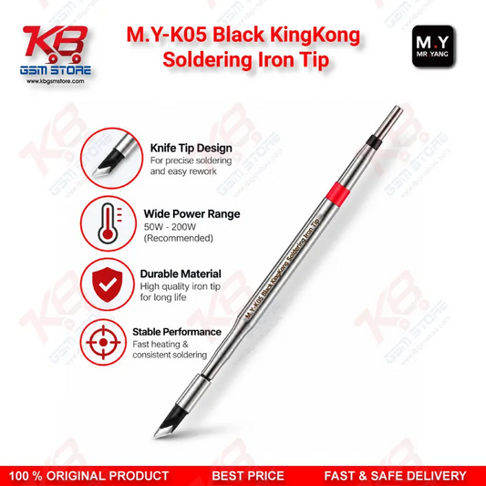 M.Y-K05 Black KingKong Soldering Iron Tip – K-Type Blade Tip for 900M Series, 936/937 Soldering Station