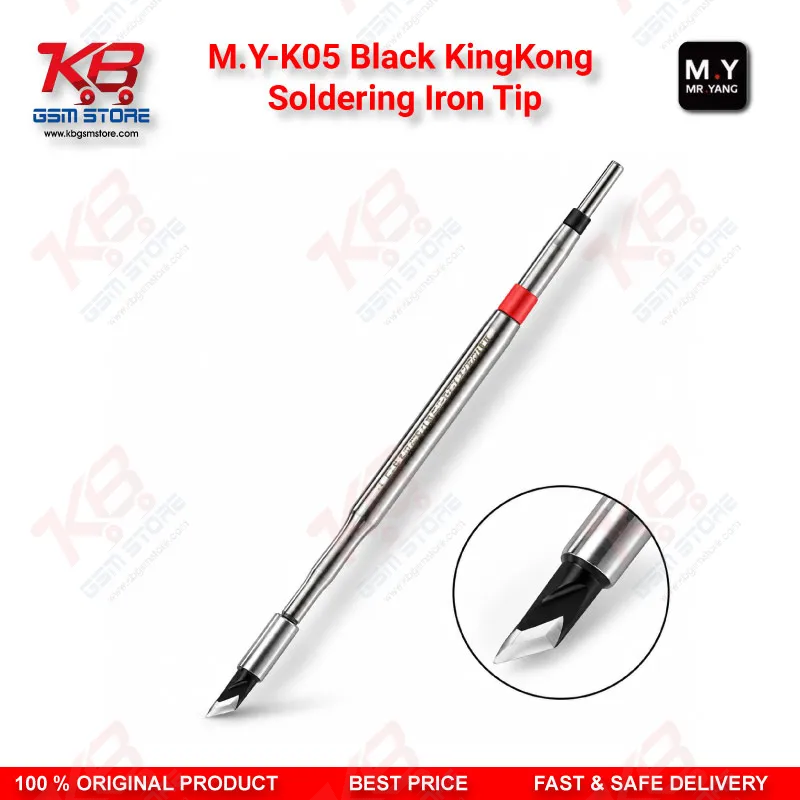 M.Y-K05 Black KingKong Soldering Iron Tip – K-Type Blade Tip for 900M Series, 936/937 Soldering Station