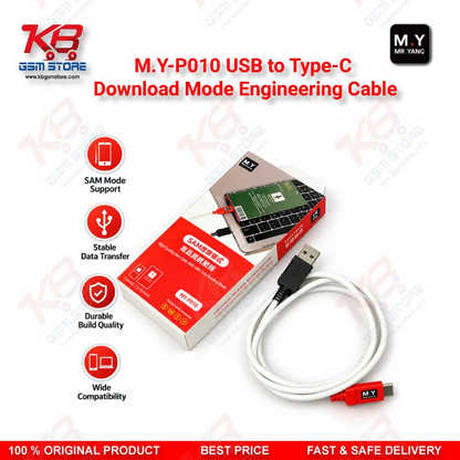 MY P010 USB to Type-C Download Mode Engineering Cable for Samsung Galaxy S8 to S25 / Note 8 to Note 20 / A53