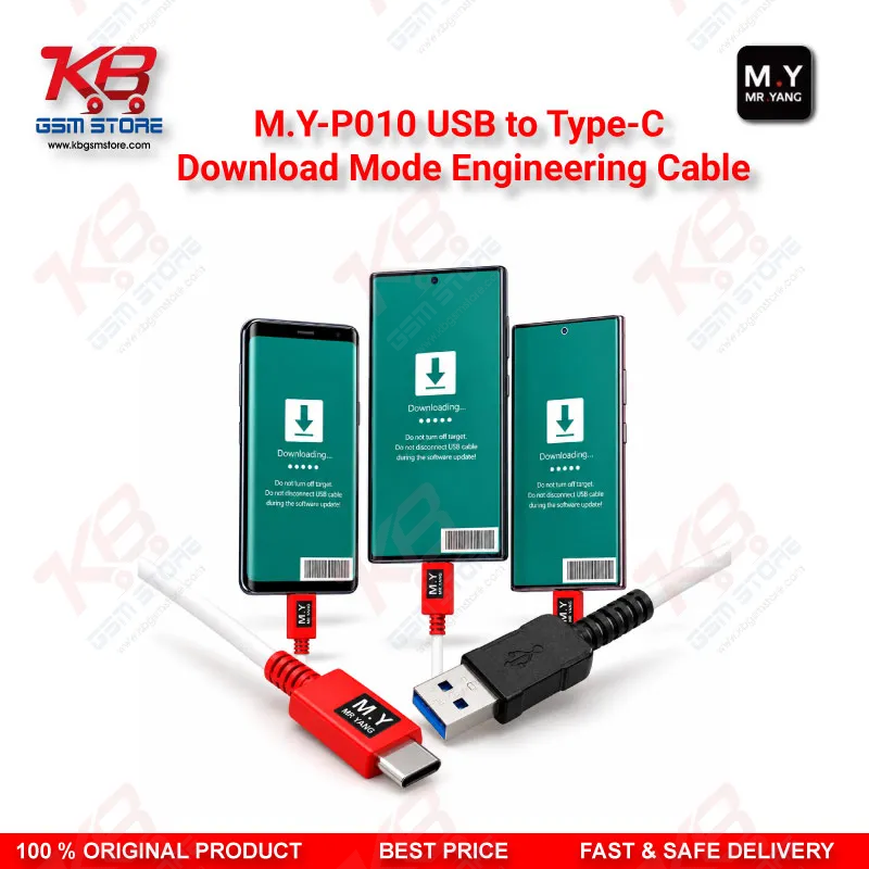 MY P010 USB to Type-C Download Mode Engineering Cable for Samsung Galaxy S8 to S25 / Note 8 to Note 20 / A53