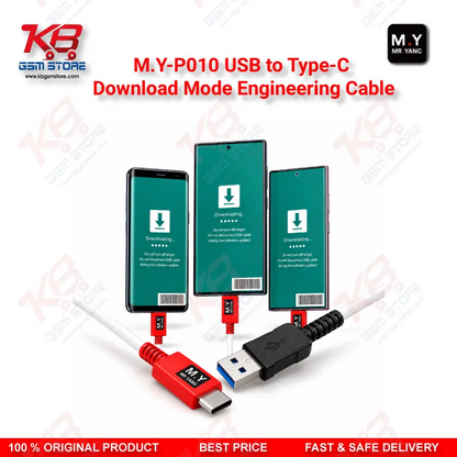 MY P010 USB to Type-C Download Mode Engineering Cable for Samsung Galaxy S8 to S25 / Note 8 to Note 20 / A53