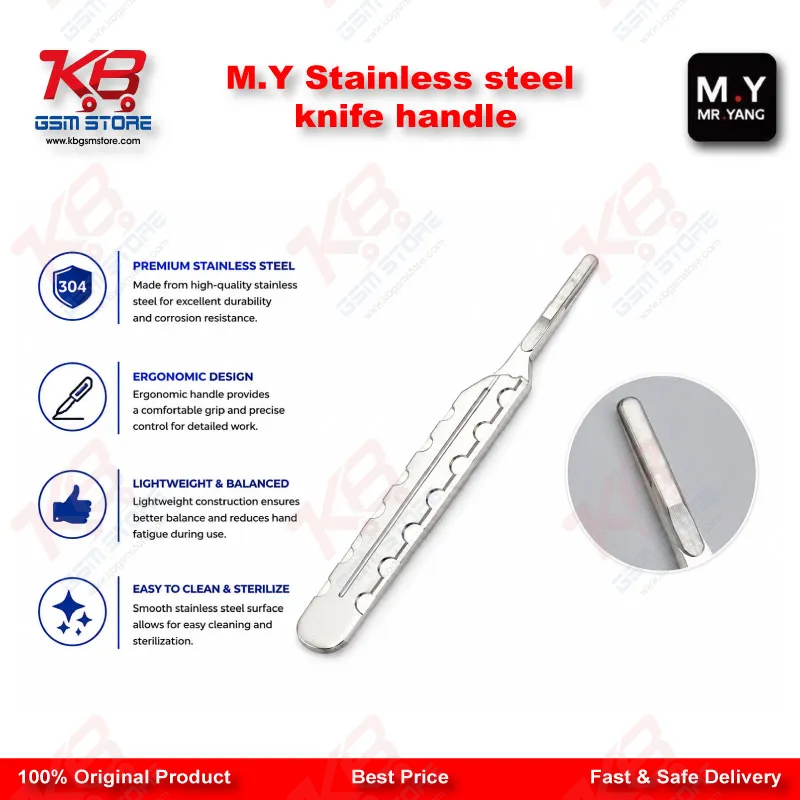 M.Y Stainless Steel Knife Handle – PCB & Mobile Repair Scalpel Tool