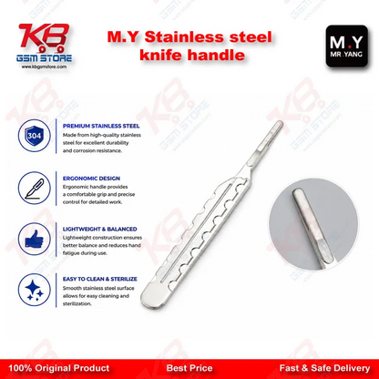M.Y Stainless Steel Knife Handle – PCB & Mobile Repair Scalpel Tool