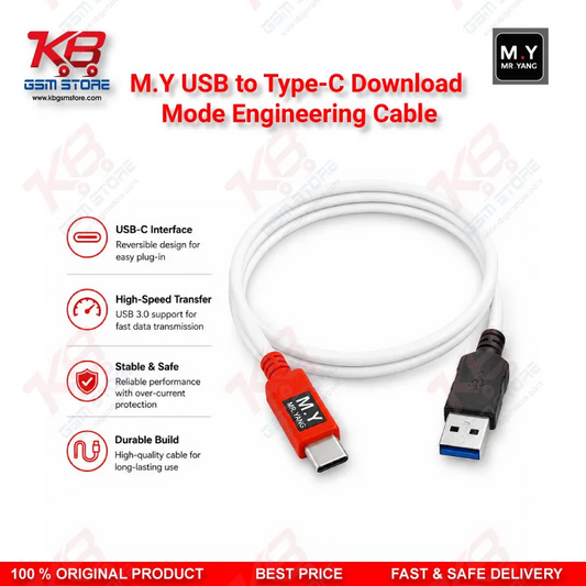 M.Y USB to Type-C Download Mode Engineering Cable for Samsung Galaxy S8 to S25 / Note 8 to Note 20 / A53