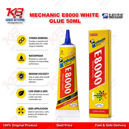 MECHANIC E8000 WHITE GLUE 50ML