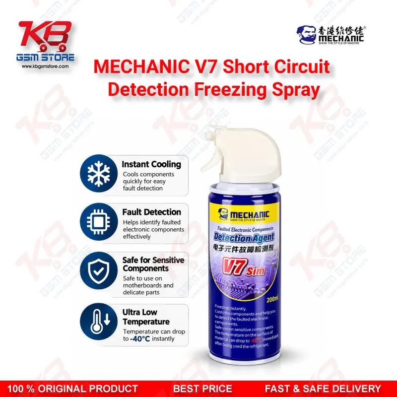 MECHANIC V7 Short Circuit Detection Freezing Spray