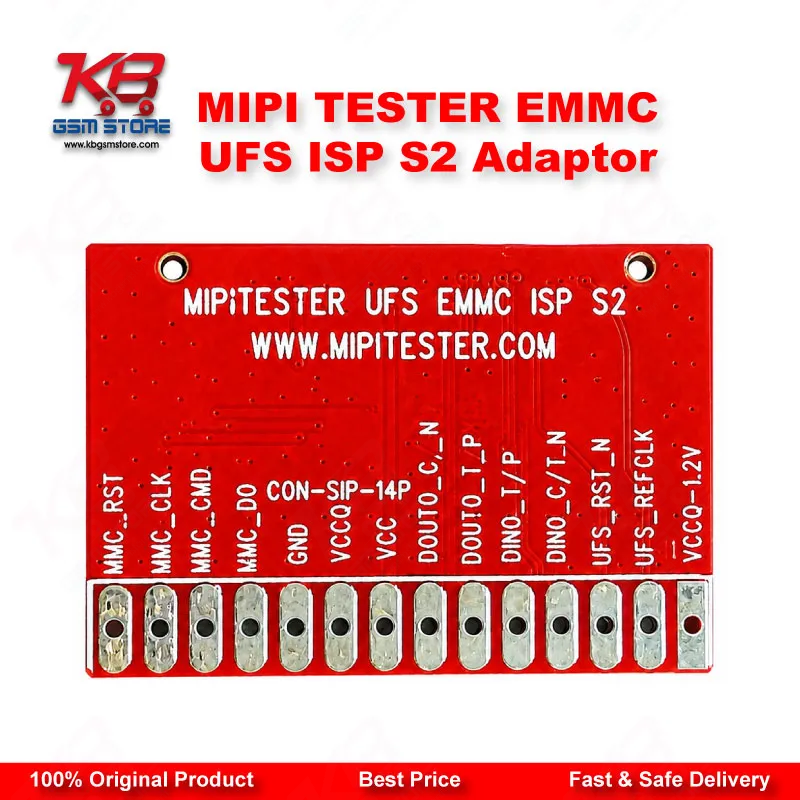 MiPi Tester eMMC/UFS ISP S2 Adapter for MiPi Box