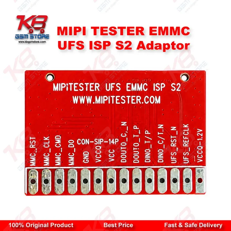 MiPi Tester eMMC/UFS ISP S2 Adapter for MiPi Box