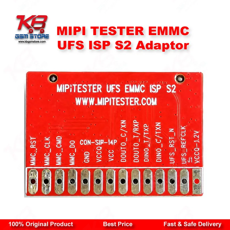 MiPi Tester eMMC/UFS ISP S2 Adapter for MiPi Box