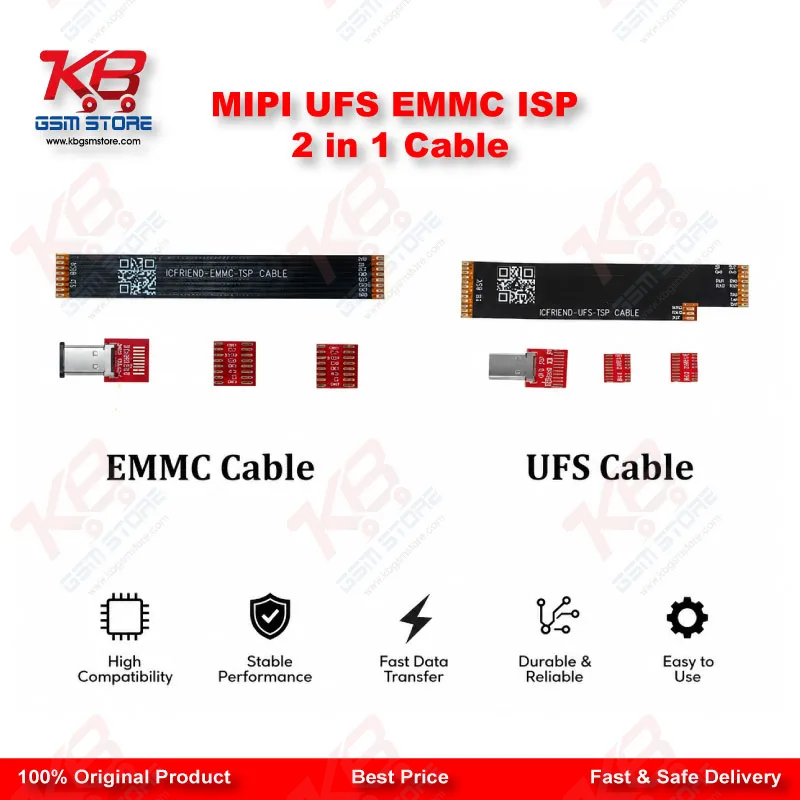 MiPi EMMC UFS ISP Cable – 2-in-1 ISP Interface Cable for MiPiTester Devices