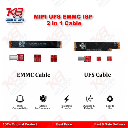 MiPi EMMC UFS ISP Cable – 2-in-1 ISP Interface Cable for MiPiTester Devices