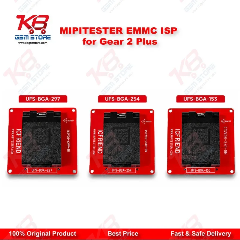 MiPiTester eMMC/UFS ISP Adapter Kit for Gear 2 Plus – ISP Pinout Repair Tool