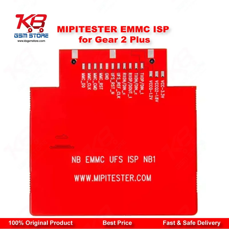 MiPiTester eMMC/UFS ISP Adapter Kit for Gear 2 Plus – ISP Pinout Repair Tool