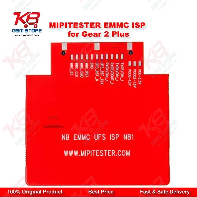 MiPiTester eMMC/UFS ISP Adapter Kit for Gear 2 Plus – ISP Pinout Repair Tool