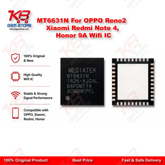 MT6631N For OPPO Reno2 Xiaomi Redmi Note 4, Honor 9A Wifi IC