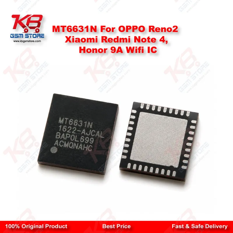 MT6631N For OPPO Reno2 Xiaomi Redmi Note 4, Honor 9A Wifi IC
