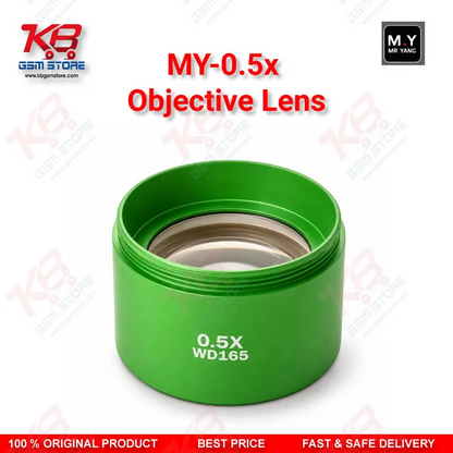 MY-0.5X Auxiliary Objective Lens for Trinocular Stereo Microscope - 48mm Mount