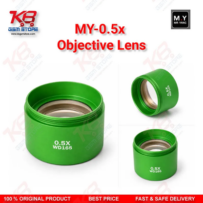 MY-0.5X Auxiliary Objective Lens for Trinocular Stereo Microscope - 48mm Mount