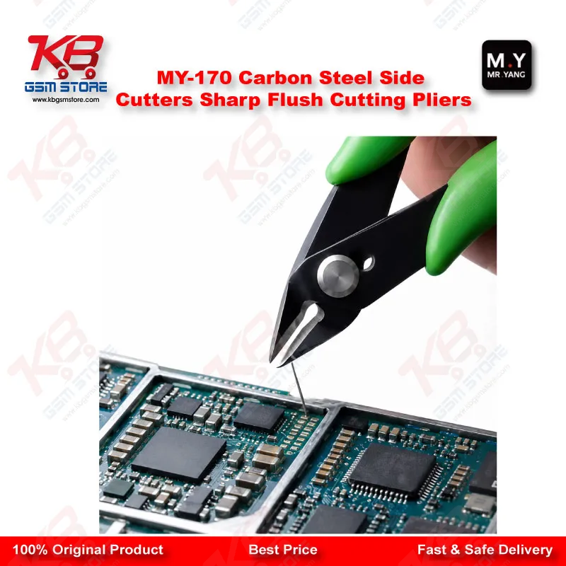 MY-170 Carbon Steel Flush Side Cutter Pliers – Precision PCB Wire Cutting Tool