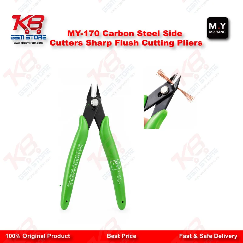 MY-170 Carbon Steel Flush Side Cutter Pliers – Precision PCB Wire Cutting Tool