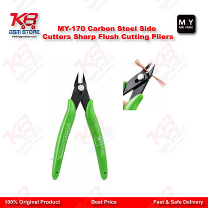 MY-170 Carbon Steel Flush Side Cutter Pliers – Precision PCB Wire Cutting Tool