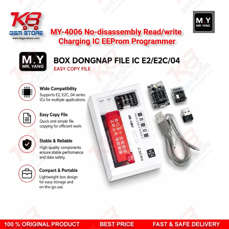 MY-4006 No-Disassembly Charging IC EEPROM Programmer for iPhone 15/16 Series