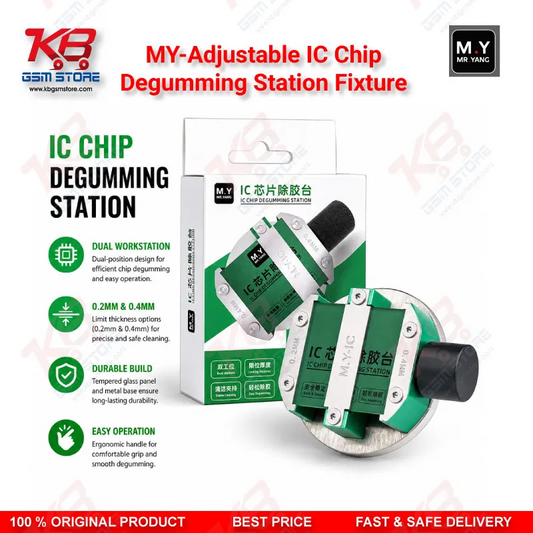 M.Y Adjustable IC Chip Degumming Station – Dual Station BGA CPU Glue Removal Fixture
