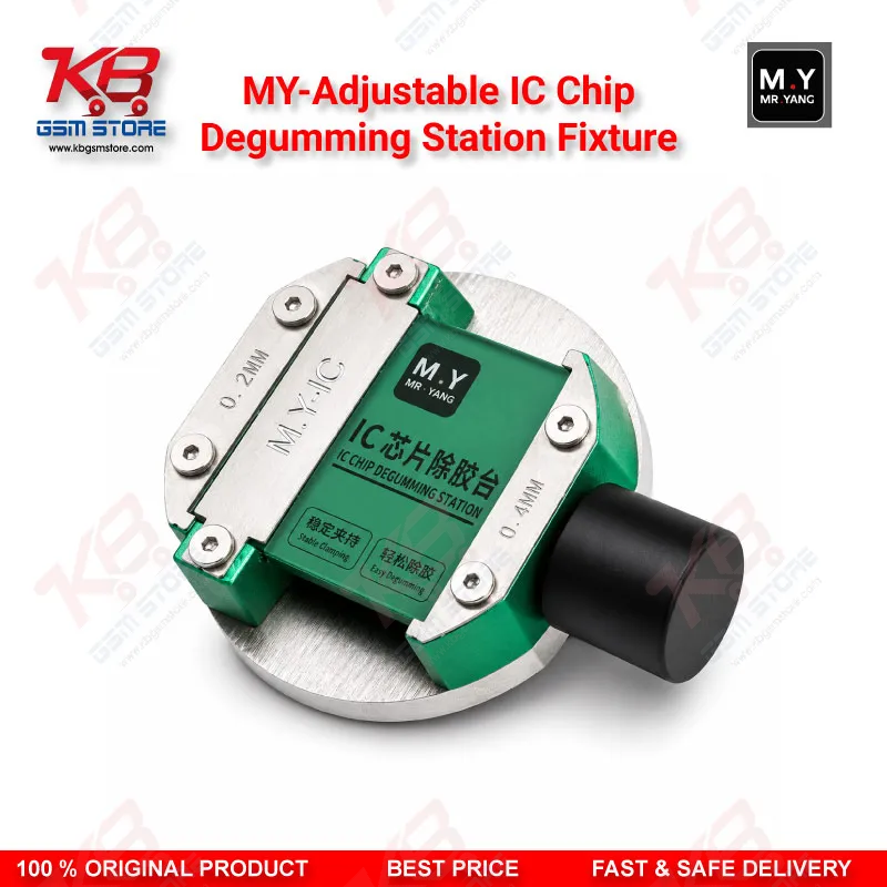MY Adjustable IC Chip Degumming Station – Dual Station BGA CPU Glue Removal Fixture