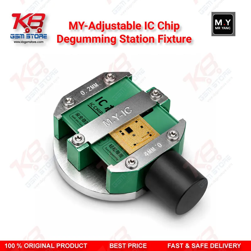 MY Adjustable IC Chip Degumming Station – Dual Station BGA CPU Glue Removal Fixture