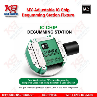 MY Adjustable IC Chip Degumming Station – Dual Station BGA CPU Glue Removal Fixture
