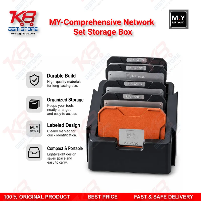 MY Comprehensive Network Set Storage Box – Mobile IC & Component Organizer for Repair Bench