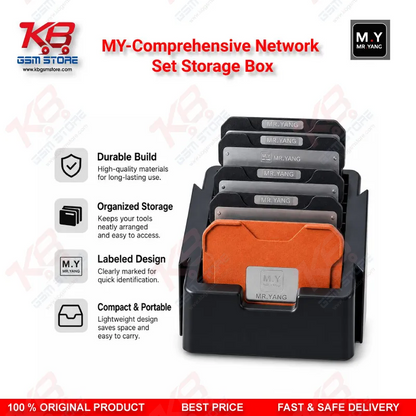 MY Comprehensive Network Set Storage Box – Mobile IC & Component Organizer for Repair Bench
