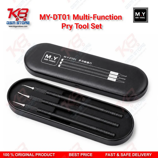 Mr.Yang M.Y-DT01 Multi-Function Pry Tool Set – 6 Blades, 3 Handles for Mobile CPU & Board Repair