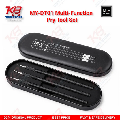 Mr.Yang M.Y-DT01 Multi-Function Pry Tool Set – 6 Blades, 3 Handles for Mobile CPU & Board Repair