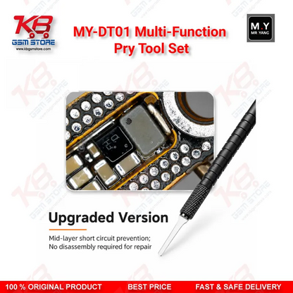 Mr.Yang M.Y-DT01 Multi-Function Pry Tool Set – 6 Blades, 3 Handles for Mobile CPU & Board Repair