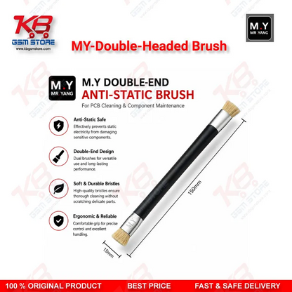 Double-Headed Anti-Static Cleaning Brush for Mobile Phone Motherboard & PCB Repair
