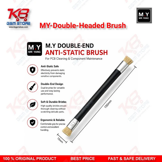 Double-Headed Anti-Static Cleaning Brush for Mobile Phone Motherboard & PCB Repair