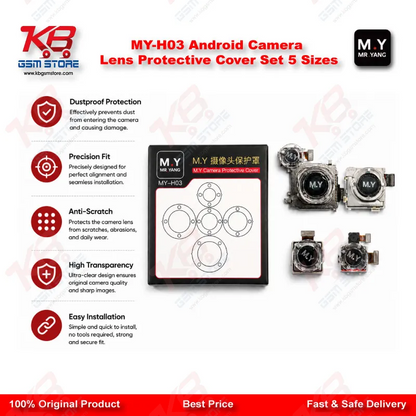 Mr.Yang MY-H03 Android Camera Lens Protective Cover Set – 5 Sizes