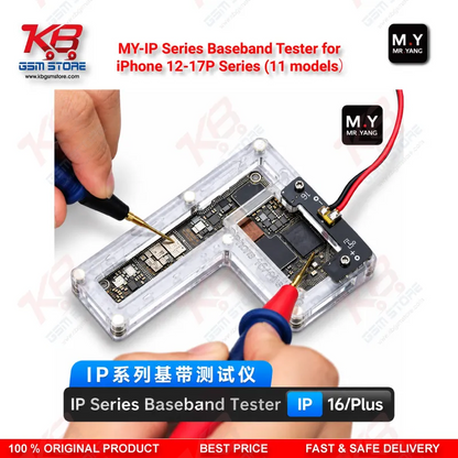 M .Y-IP Series Baseband Tester for iPhone 12-17P Series (11 models） – 11-Socket iPhone Baseband Testing Set for No Service, No IMEI & SIM Not Detected Faults