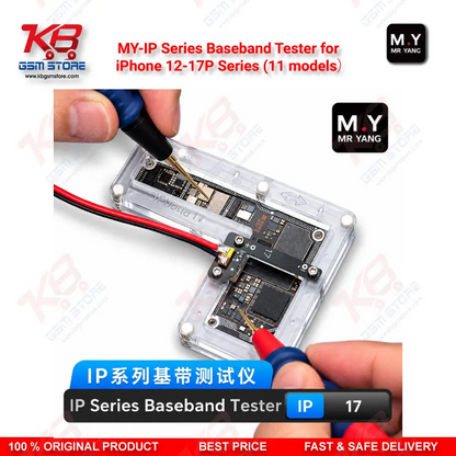 M .Y-IP Series Baseband Tester for iPhone 12-17P Series (11 models） – 11-Socket iPhone Baseband Testing Set for No Service, No IMEI & SIM Not Detected Faults