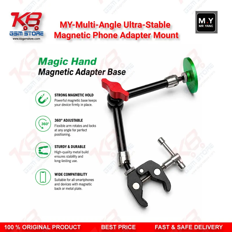 Mr.Yang Multi-Angle Magnetic Phone Adapter Mount with Base