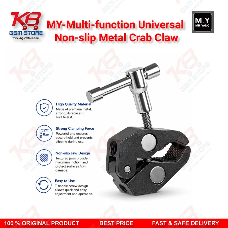 MY Multi-Function Universal Non-Slip Metal Crab Claw PCB Holder for Mobile Repair