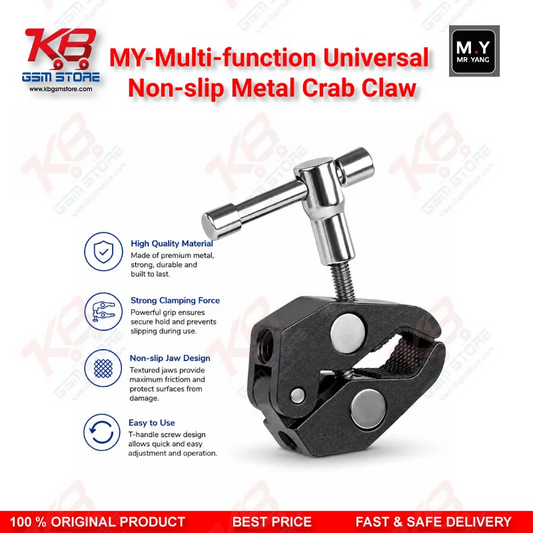 M.Y Multi-Function Universal Non-Slip Metal Crab Claw PCB Holder for Mobile Repair