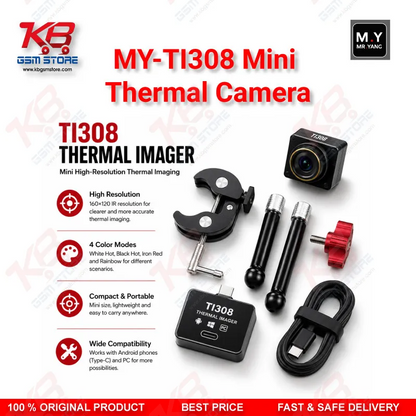 MY TI308 Mini Thermal Imaging Camera for Mobile PCB Repair – Type-C Motherboard Heat & Short Circuit Detector