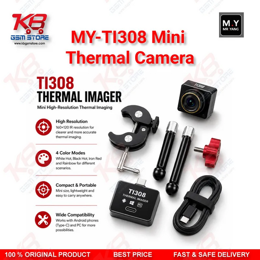 M.Y TI308 Mini Thermal Imaging Camera for Mobile PCB Repair – Type-C Motherboard Heat & Short Circuit Detector