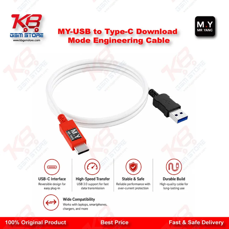 USB to Type-C Download Mode Engineering Cable for Samsung Galaxy S8 to S25 / Note 8 to Note 20 / A53