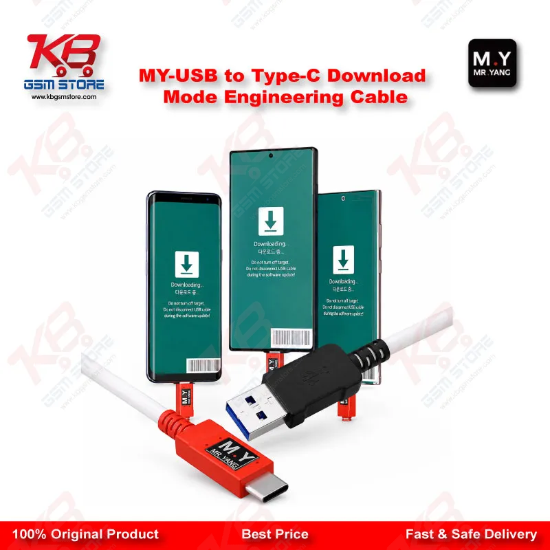 USB to Type-C Download Mode Engineering Cable for Samsung Galaxy S8 to S25 / Note 8 to Note 20 / A53