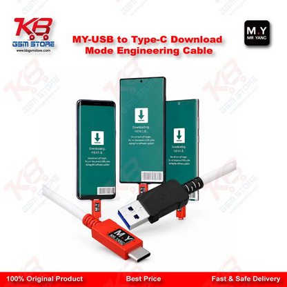USB to Type-C Download Mode Engineering Cable for Samsung Galaxy S8 to S25 / Note 8 to Note 20 / A53